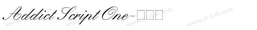 Addict Script One字体转换